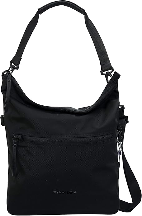 An image of a black Sherpani eco-friendly cross-body bag.